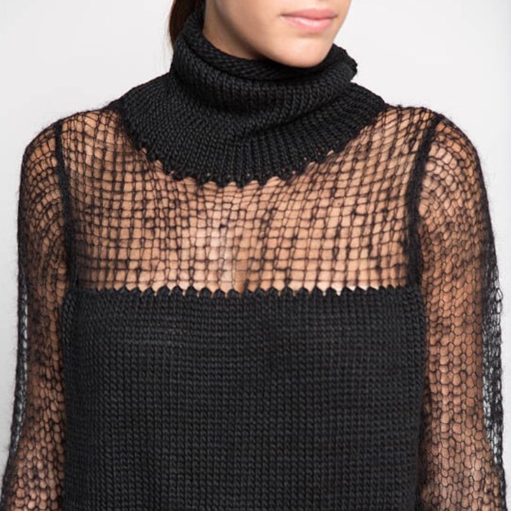 🆕🌹NEW KNIT ITALIAN SWEATER, LONG SLEEVE TUNIC,XS - Picture 2 of 5